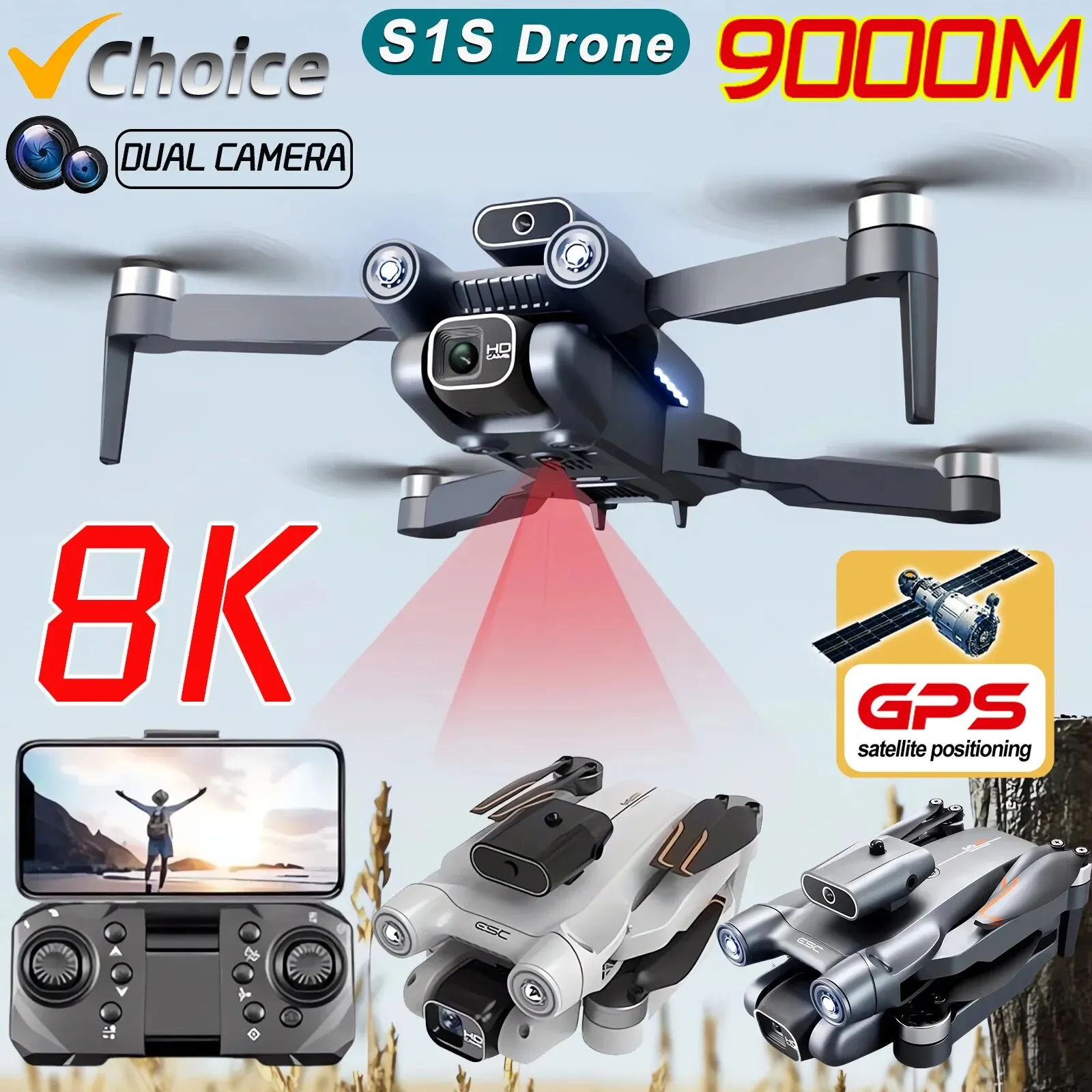 Brushed Drone Motor - Neue s1s 5g gps drohnen kamera