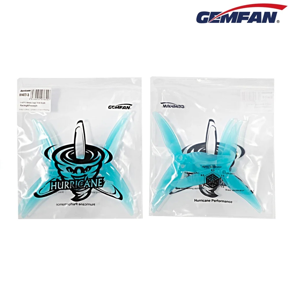 5 Inch Propeller - 10 Paare (10CW + 10CCW) Gemfan