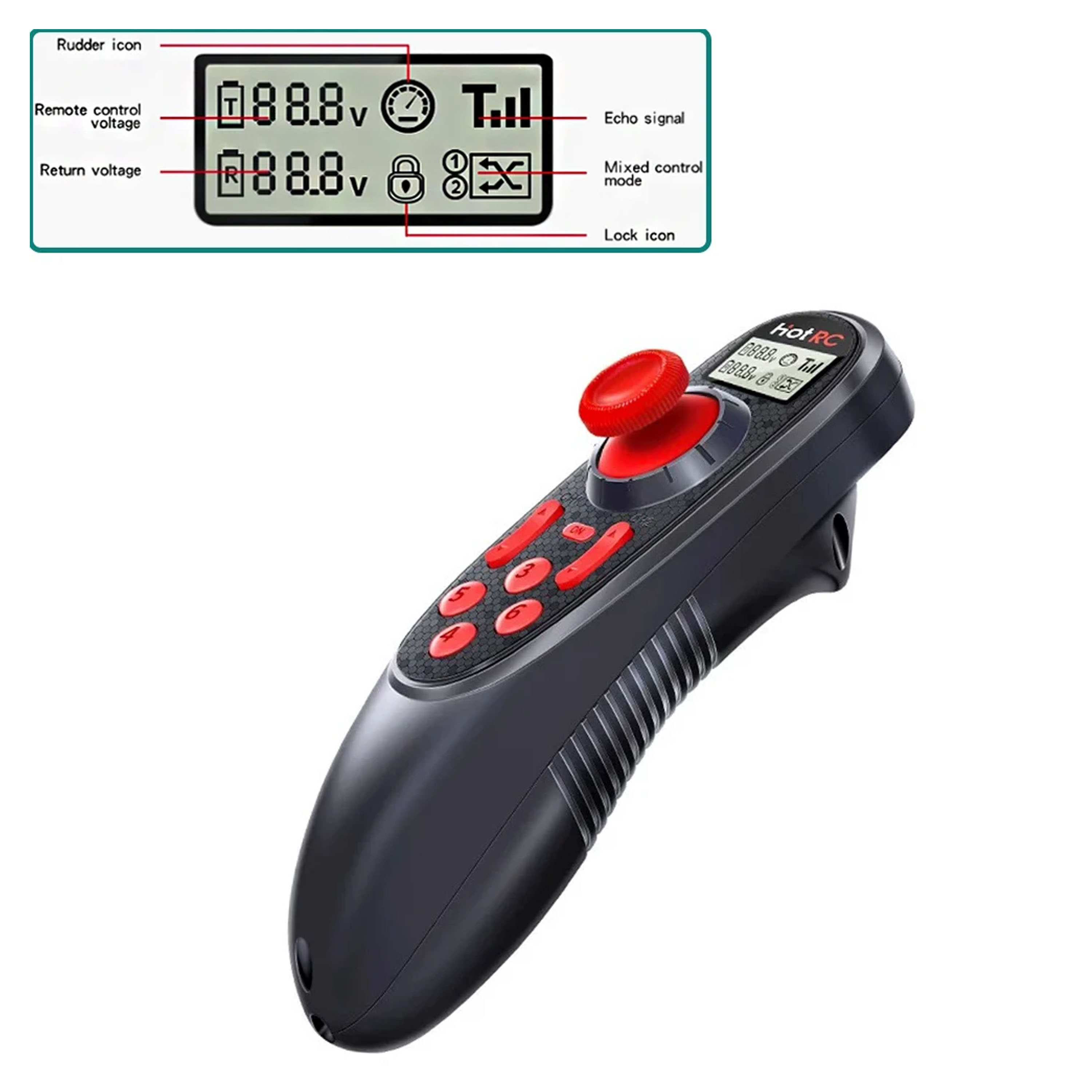 Radio Transmitter 2.4Ghz - HOTRC DS-600 DS600 6-Kanal 2,4GHz Funksystem