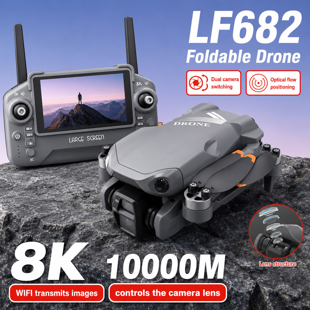 Drone Battery Charger - Luftbild-Drohne LF682 mit 8K HD Dual-Kameras,