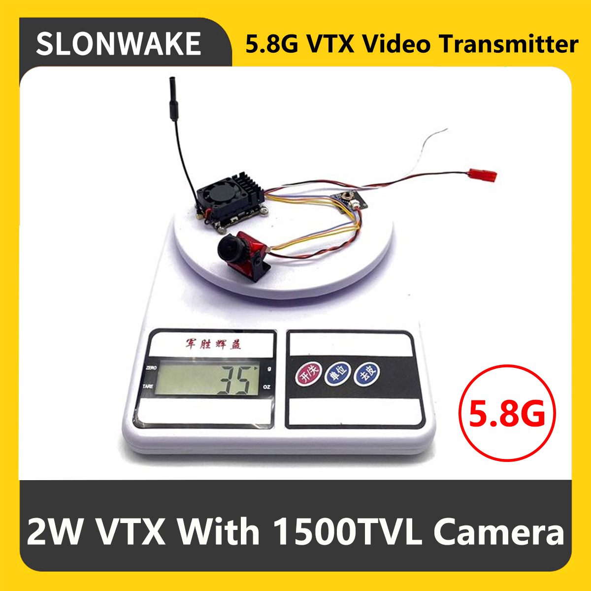 Fpv Camera - SLONWAKE 5.8G 2000mW FPV VTX Sender
