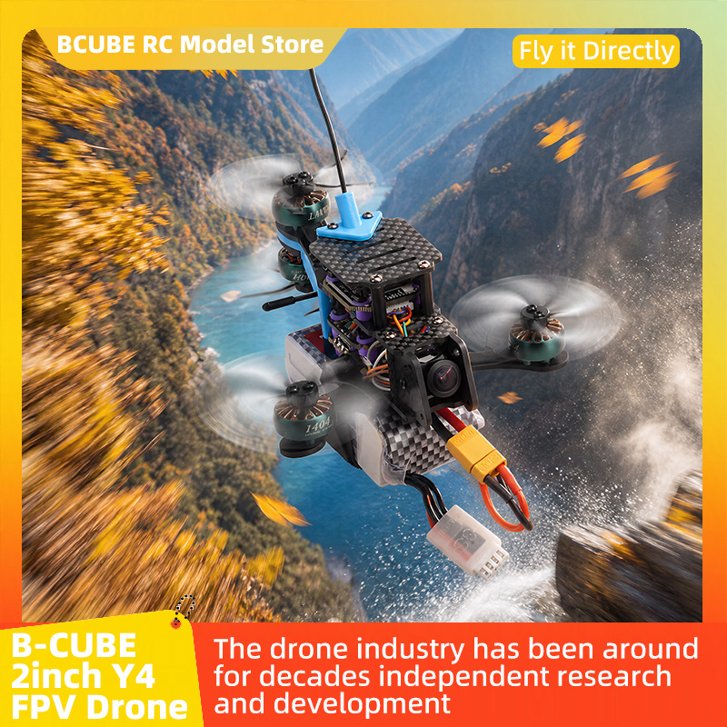 F722 Flight Controller - B-CUBE 2-Zoll Y4 FPV Drohnen-Rahmen-Kit Carbon-Faser-Renndrohne