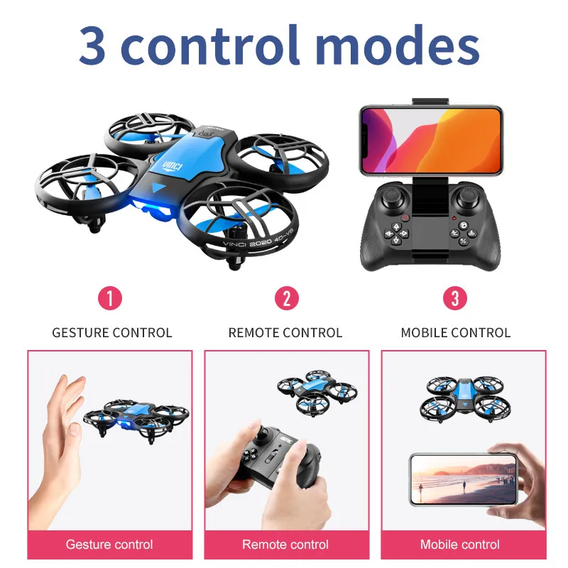 V8 Neue Mini-Drohne 4K Profess – Brushed Drone Motor Bewertung und Preis