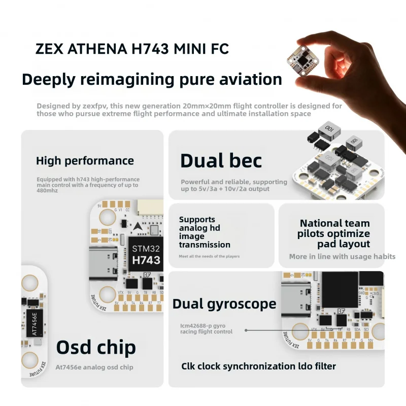 SkyDElZEX ATHENA H743 Mini-Flu – Betaflight Fc Bewertung und Preis