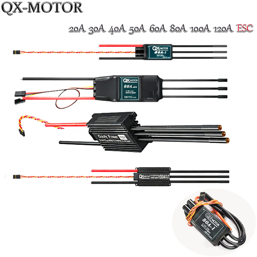 20A-120A Bürstenloser ESC-Gesc – Brushed Drone Motor Bewertung und Preis
