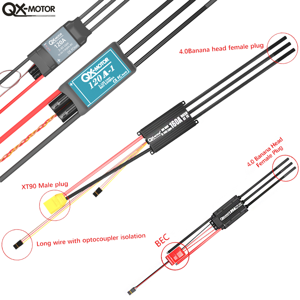20A-120A Bürstenloser ESC-Gesc – Brushed Drone Motor Bewertung und Preis