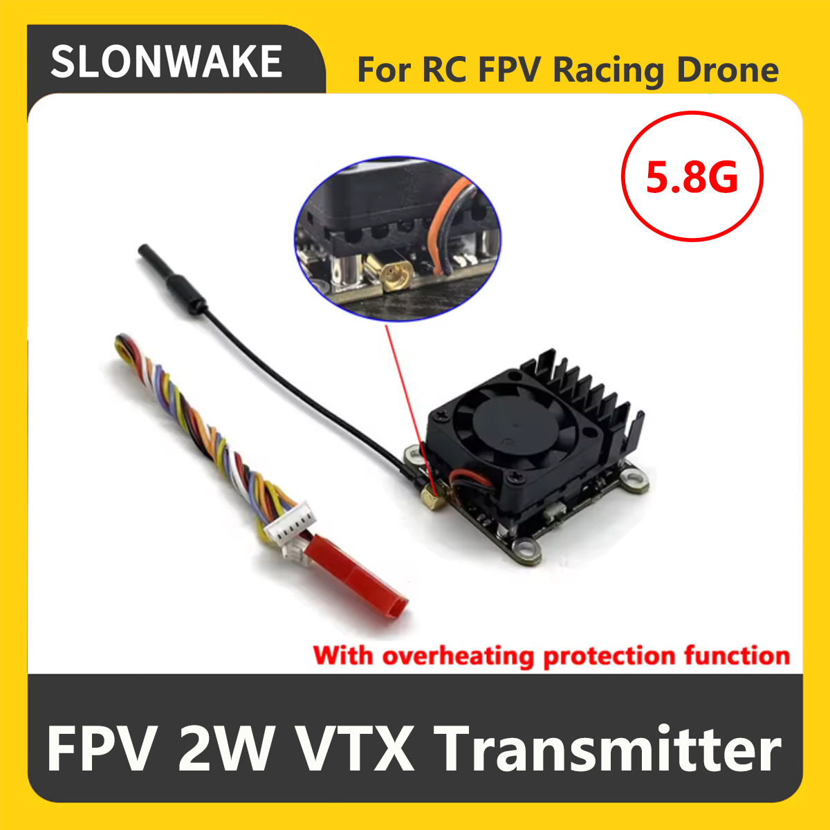 SLONWAKE 5.8G 2000mW FPV VTX S – Fpv Camera Bewertung und Preis