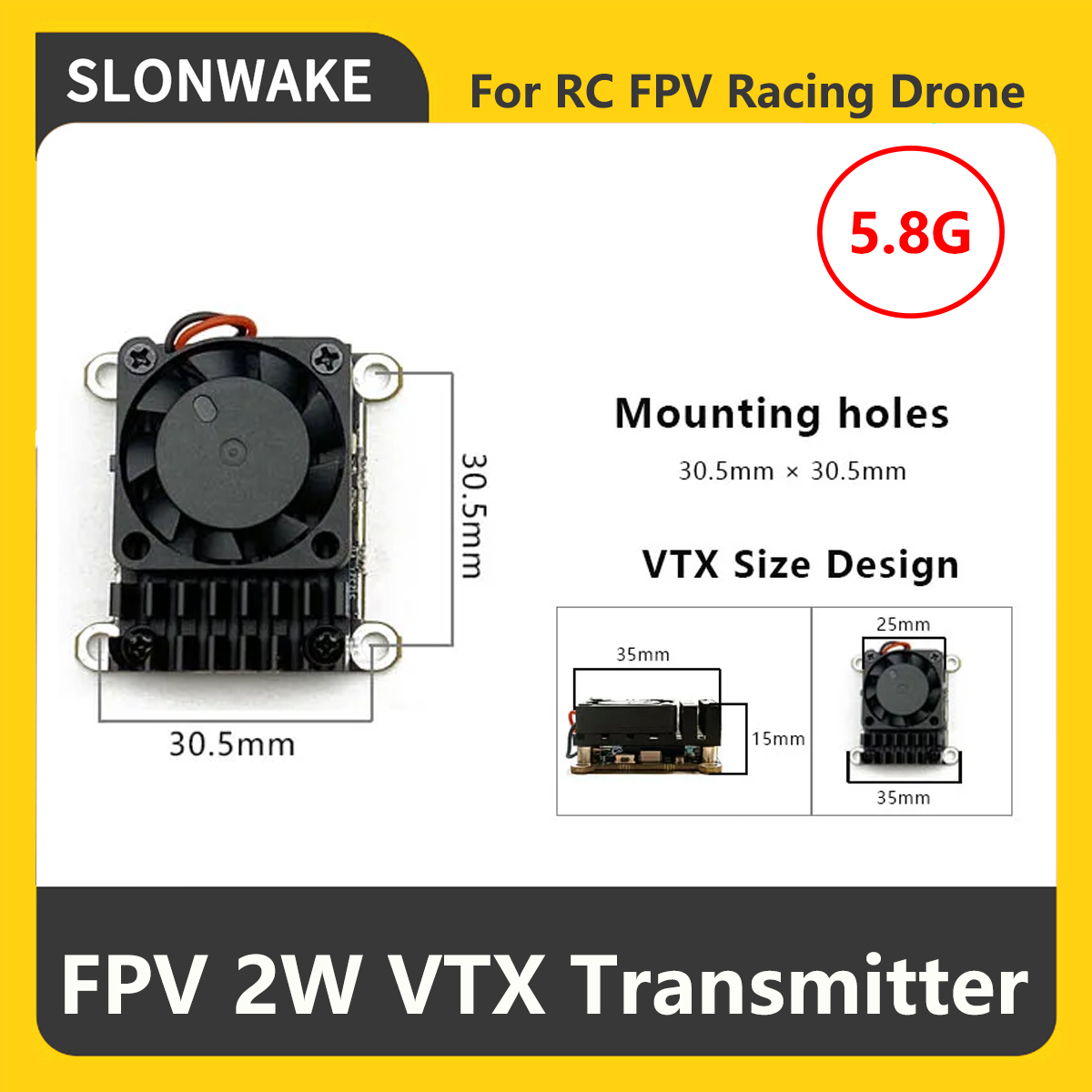 SLONWAKE 5.8G 2000mW FPV VTX S – Fpv Camera Bewertung und Preis
