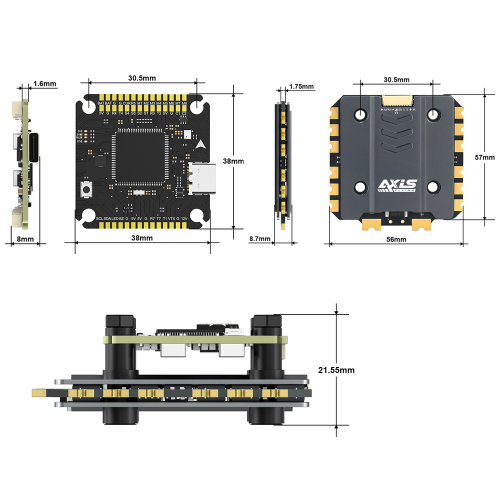 Axisflying Argus Pro ECO F722  – F722 Flight Controller Bewertung und Preis
