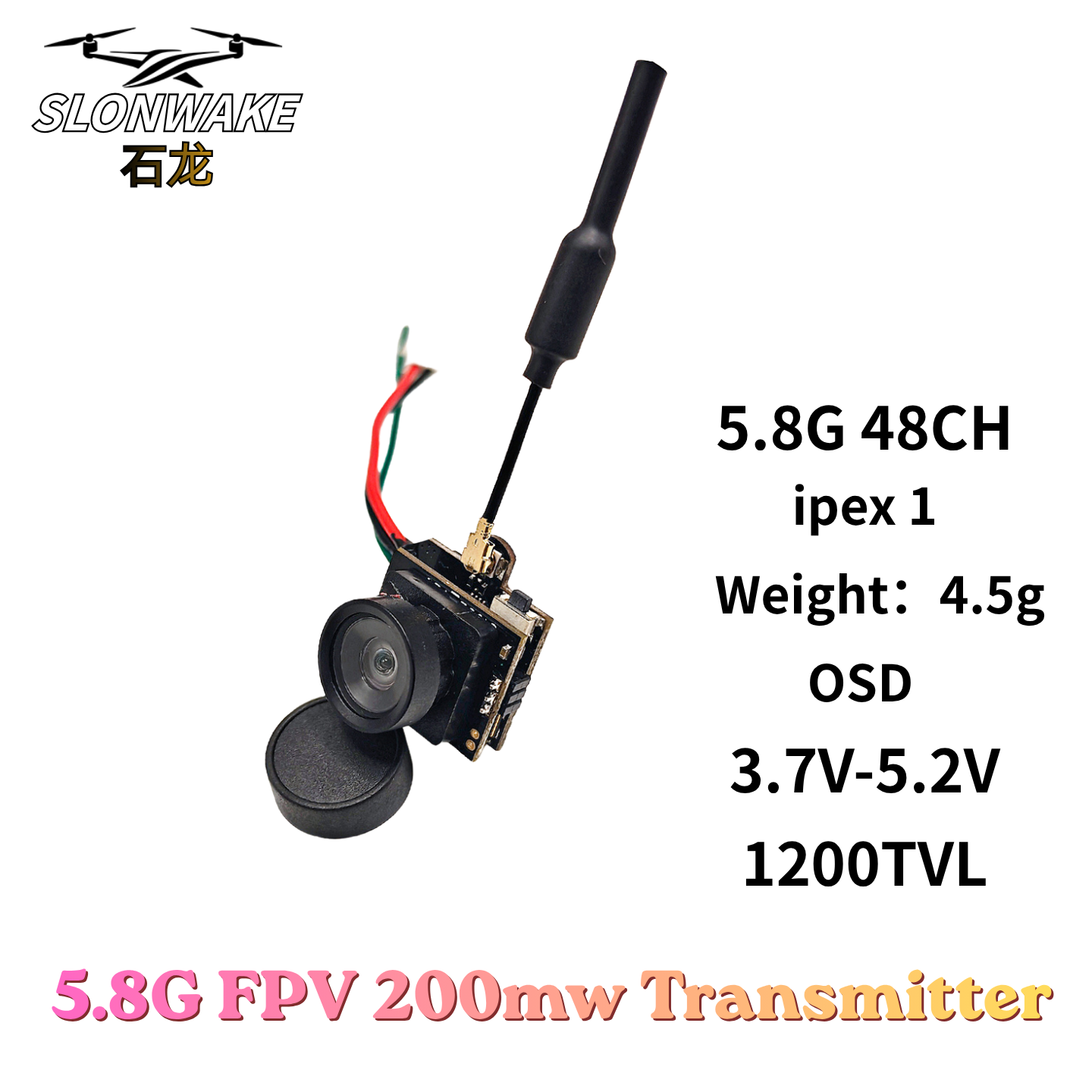 Slonwake 5.8G 48CH 200mW FPV D – Drone With Camera Bewertung und Preis