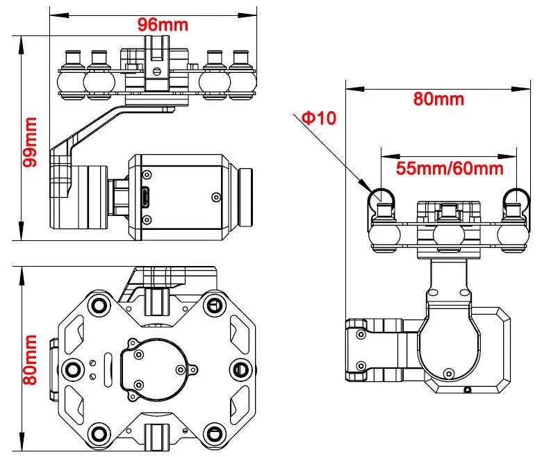 Tarot TL3T20 3-Achsen-Gimbal 6 – Drone With Camera Bewertung und Preis